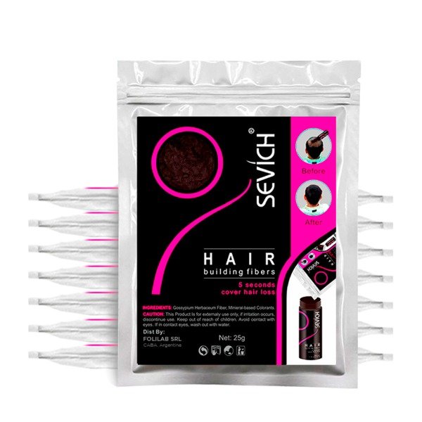 MEGA Recarga 200g Fibras Capilares Sevich - Hair Building Fibers