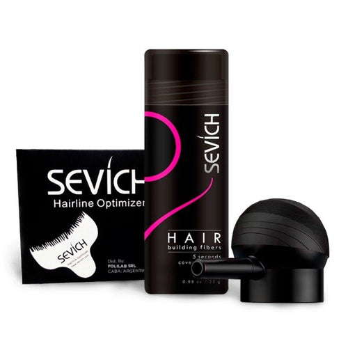 COMBO Frasco de Fibras Capilares 25g Sevich - Hair Building Fibers